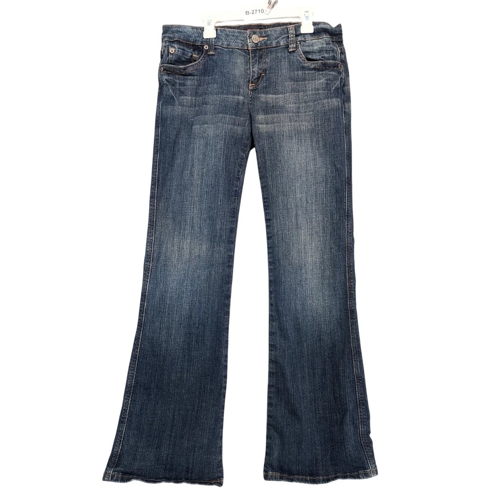 Underground Soul Y2K Blue Bootcut Jeans Juniors 9 32x32" Embroidered Western